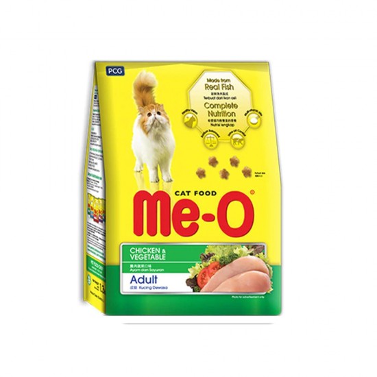 أكل قطط MEO دجاج مع خضار للكبار