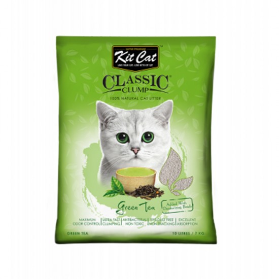 كيت كات رمل قطط برائحة الشاي الأخضر